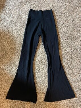 Brandy Melville Fold-Over Flared Yoga Pants
